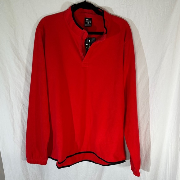Nike Other - Nike Fleece Pullover Quarter-Zip Size XL Red